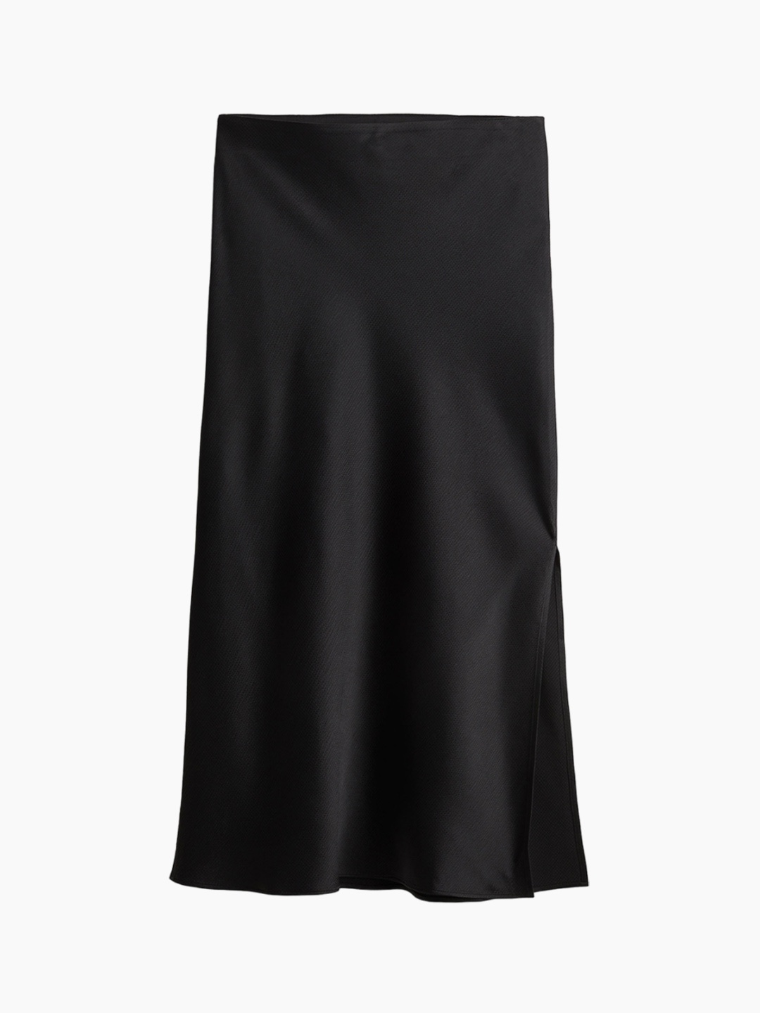 

H&M Women Crepe Satin Skirt, Black