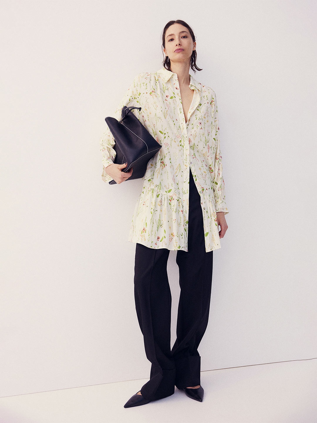 

H&M Oversized Shirt Dress, Off white