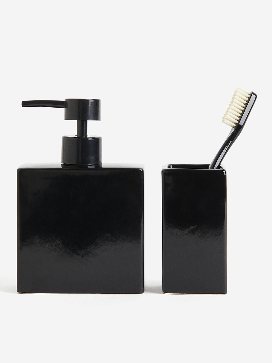 

H&M Black Stoneware Soap Dispenser