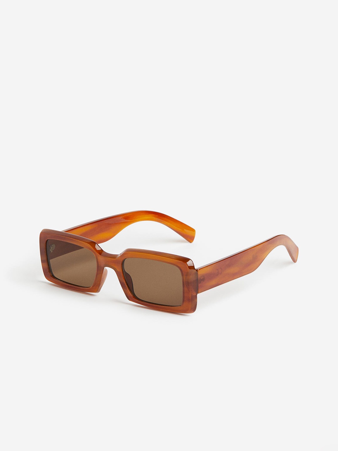 

H&M Men Rectangular Sunglasses, Brown
