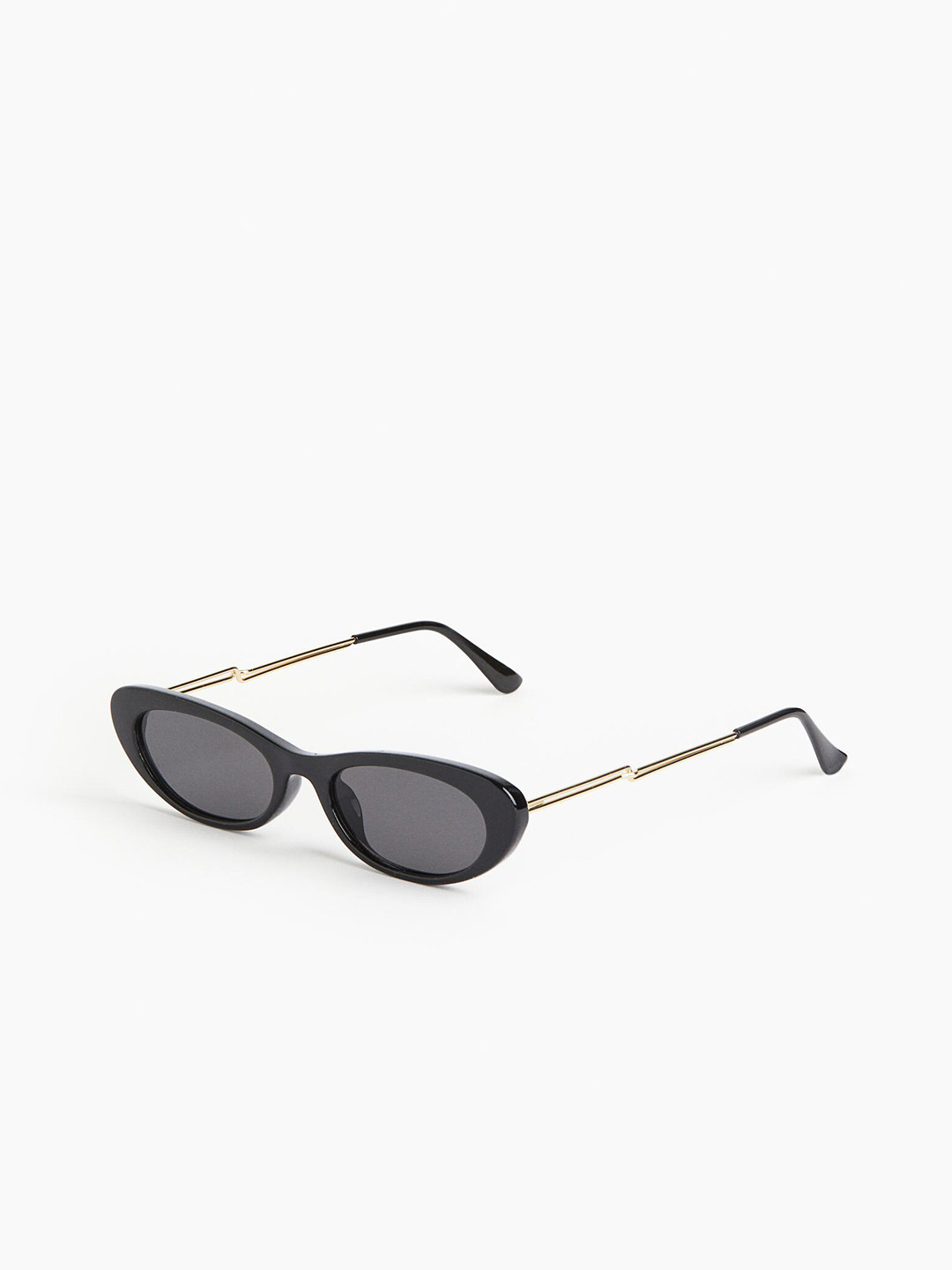 

H&M Women Narrow Cat-Eye Sunglasses, Black