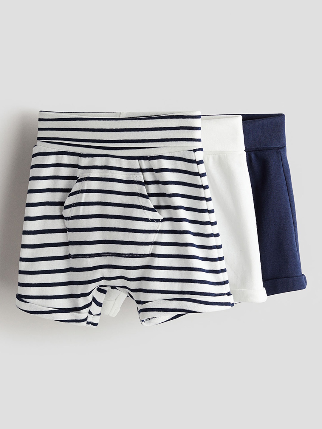 

H&M Infants Girls 3-Pack Cotton Jersey Shorts, White