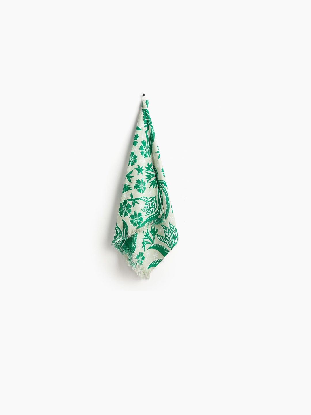 

H&M Green Pure Cotton Patterned Beach Towel
