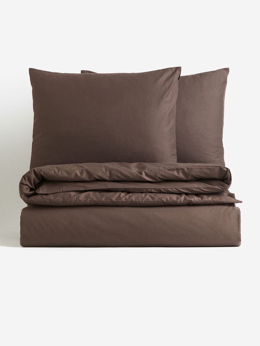 

H&M Brown Cotton Double/King Duvet Cover Set