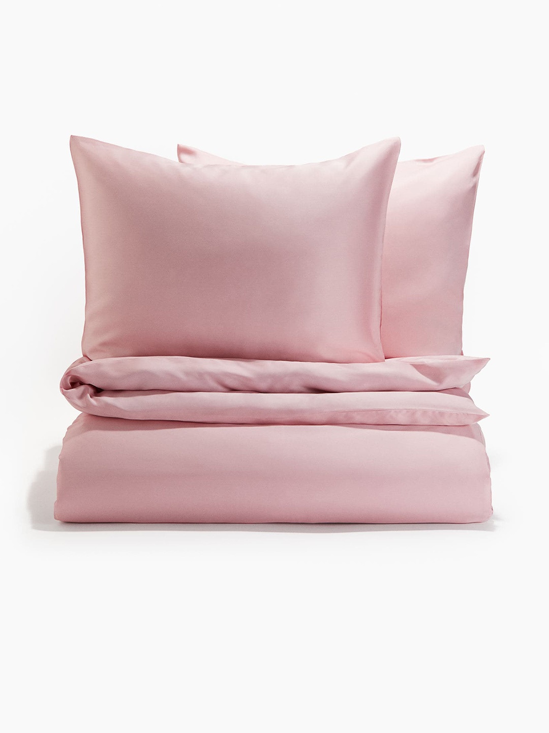 

H&M Pink Satin Double/King Duvet Cover Set