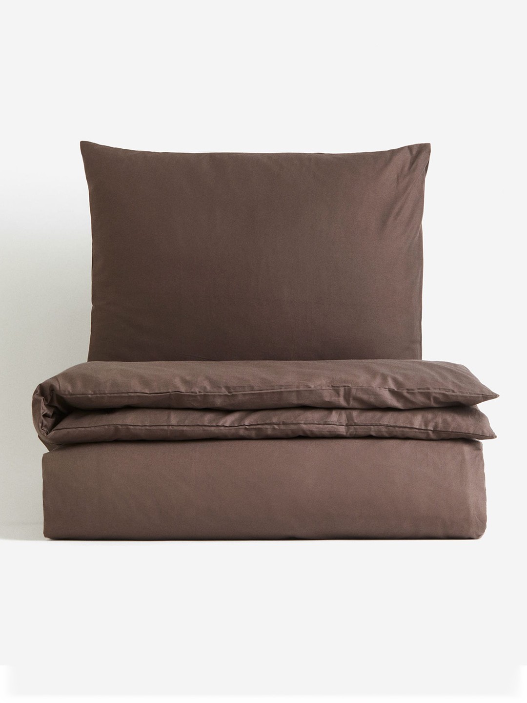 

H&M Brown Cotton Single Duvet Cover Set