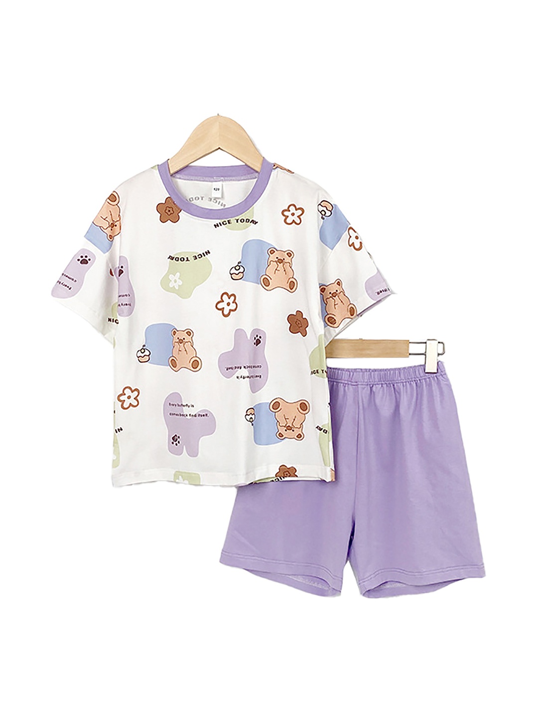 

StyleCast x Revolte Girls Printed Night suit, White