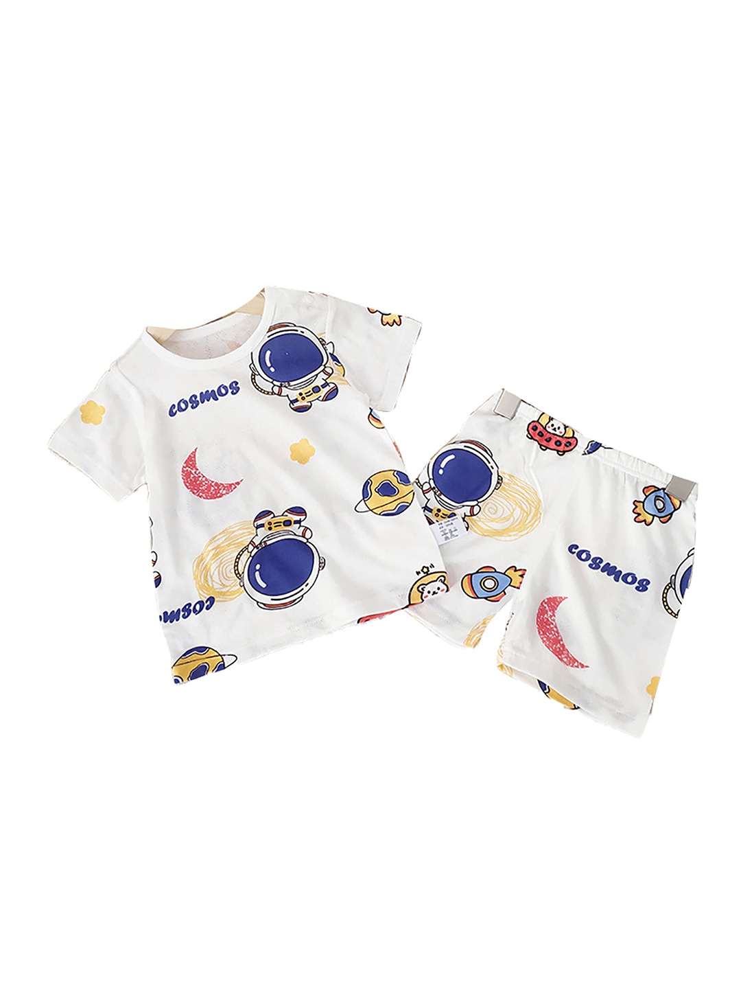 

StyleCast x Revolte Boys Graphic Printed T-Shirt & Shorts, White