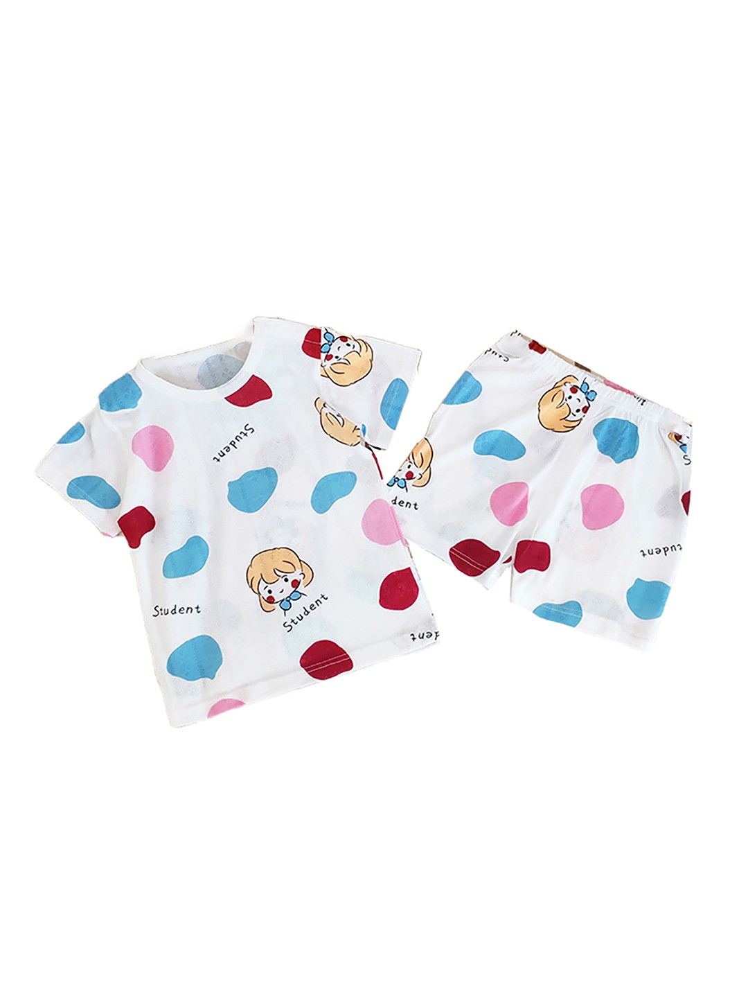 

StyleCast x Revolte Girls Conversational Printed T-Shirt & Shorts, White