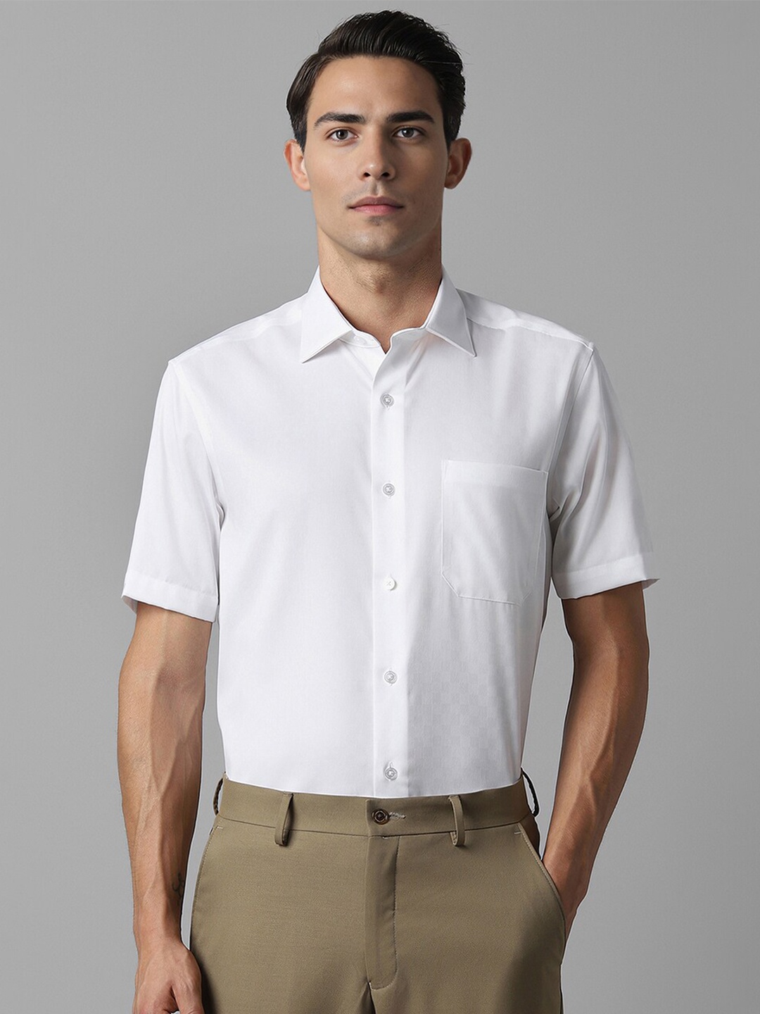 

Louis Philippe Pure Cotton Formal Shirt, White