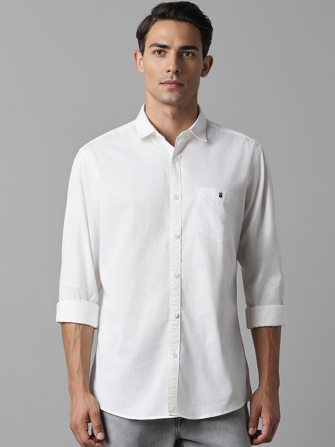 

Louis Philippe Jeans Slim Fit Pure Cotton Casual Shirt, White