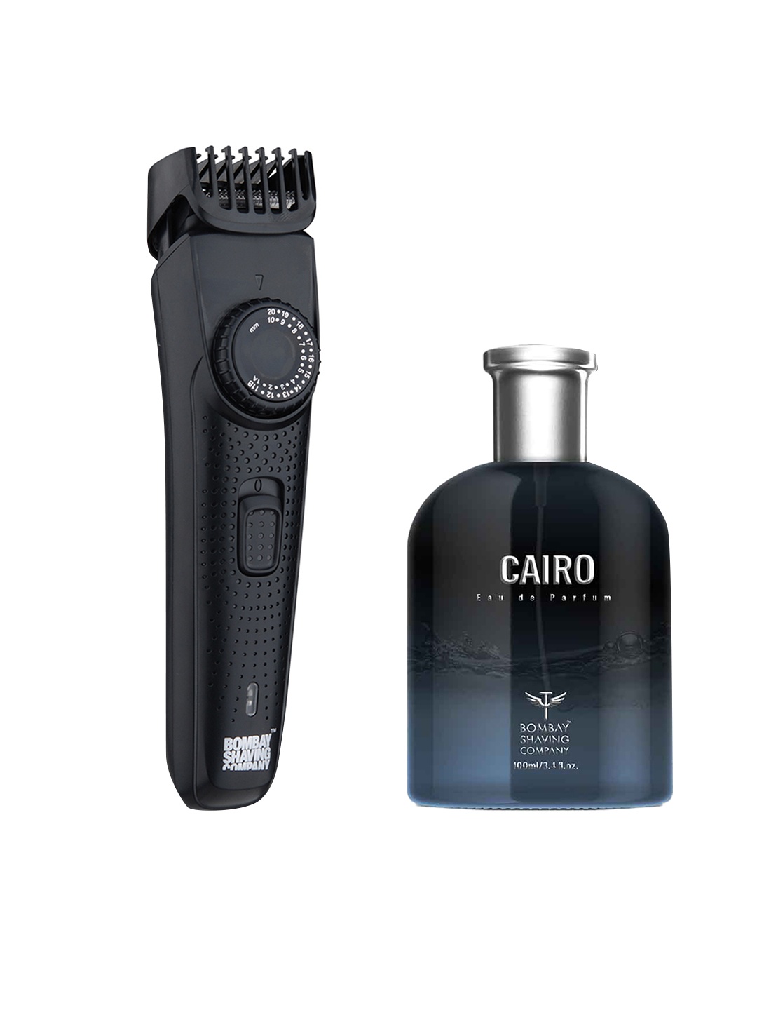 

Bombay Shaving Company Men BSC Cordless Beard Trimmer with Cairo Eau De Parfum 100ml, Black