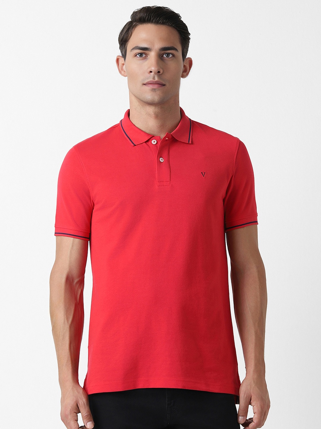 

Van Heusen Sport Polo Collar Short Sleeves Regular Fit T-shirt, Red