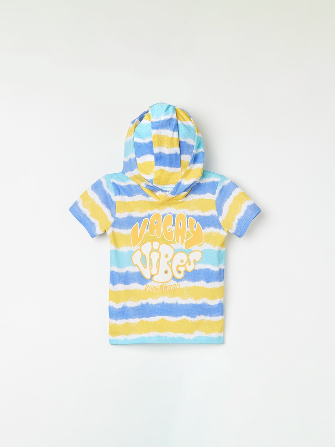 

Juniors by Lifestyle Boys Typography Printed Hooded Cotton T-shirt, Blue