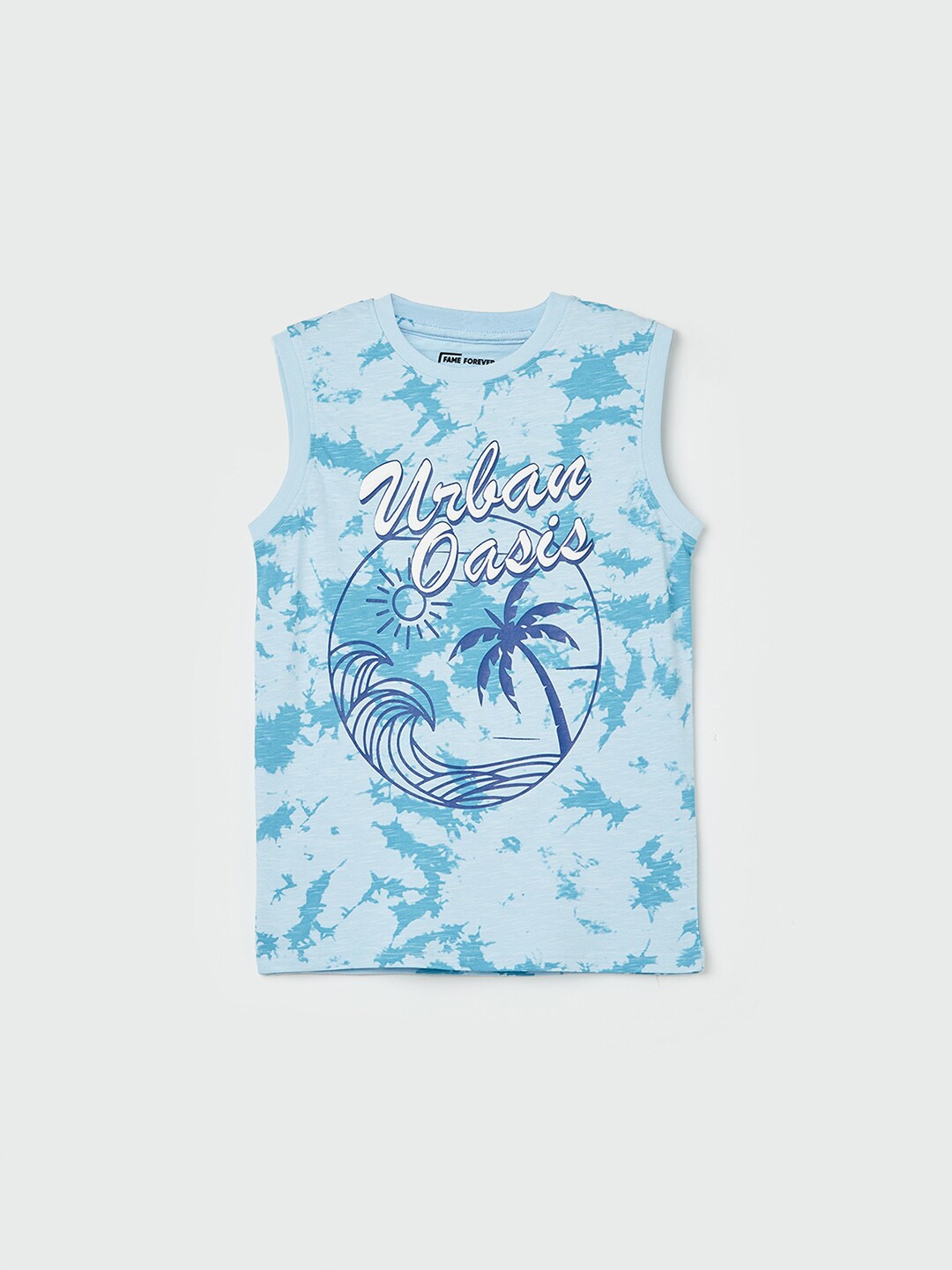 

Fame Forever by Lifestyle Boys Abstract Printed T-shirt, Blue