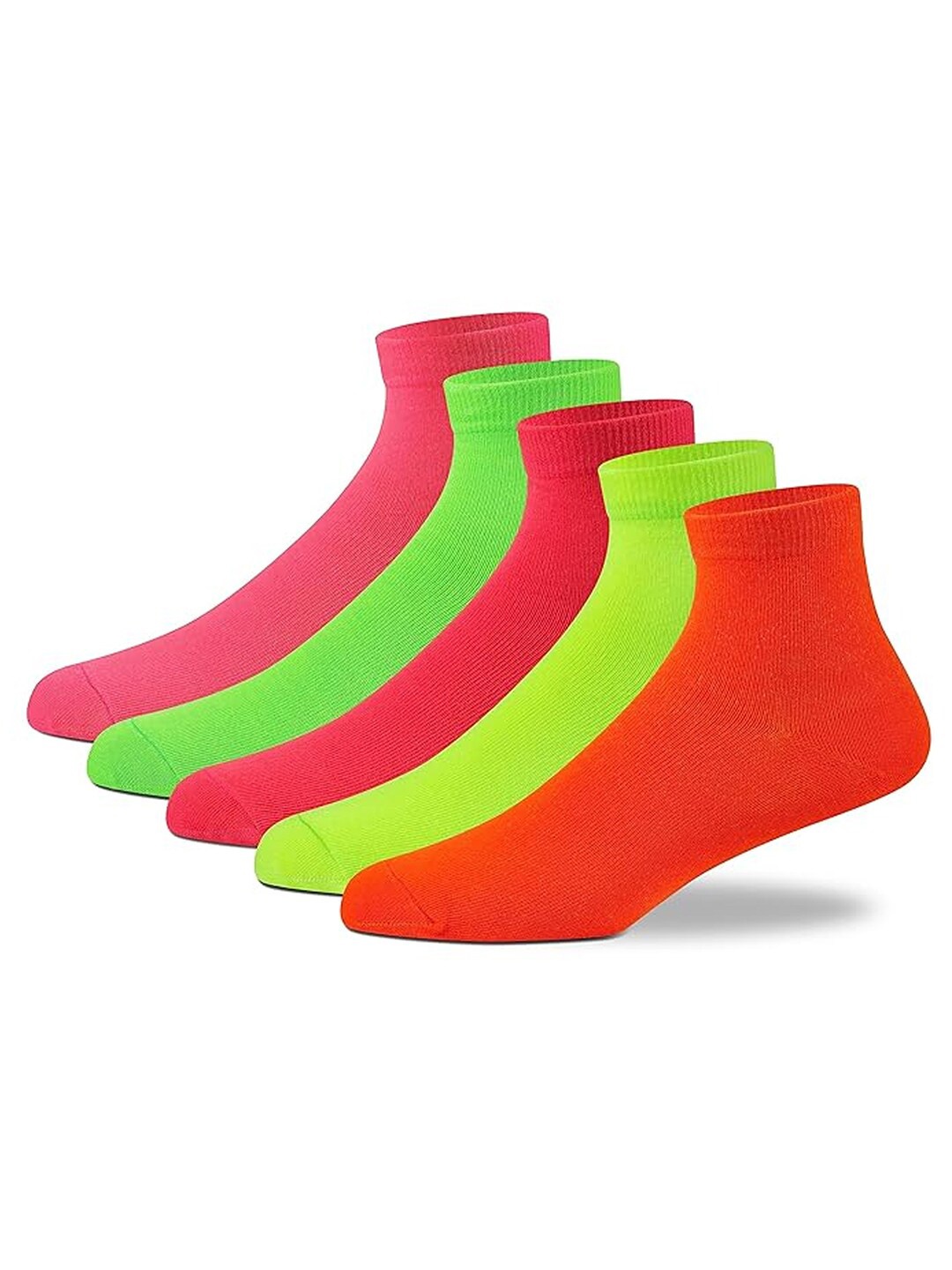 

Supersox Women Pack Of 5 Cotton Ankle Length Socks, Pink