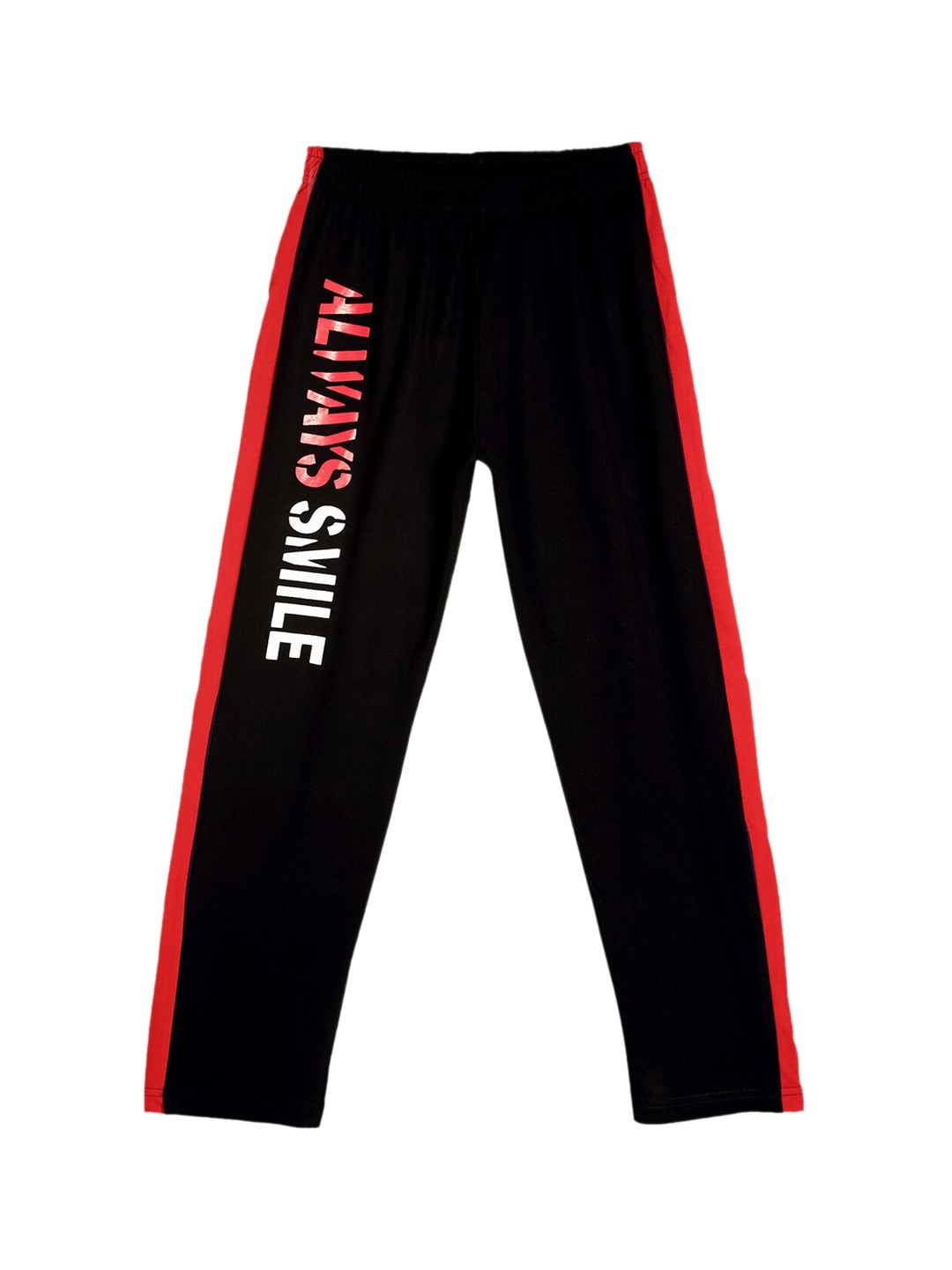 

Fashionable Kids Printed Pure Cotton Track Pant, Black