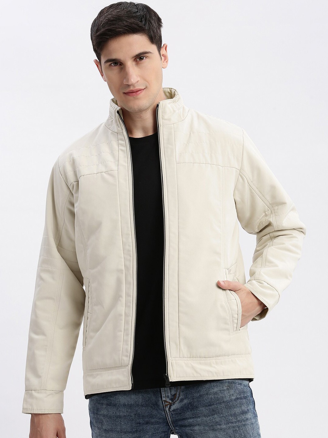 

SHOWOFF Windcheater Rapid-Dry Bomber Jacket, Cream