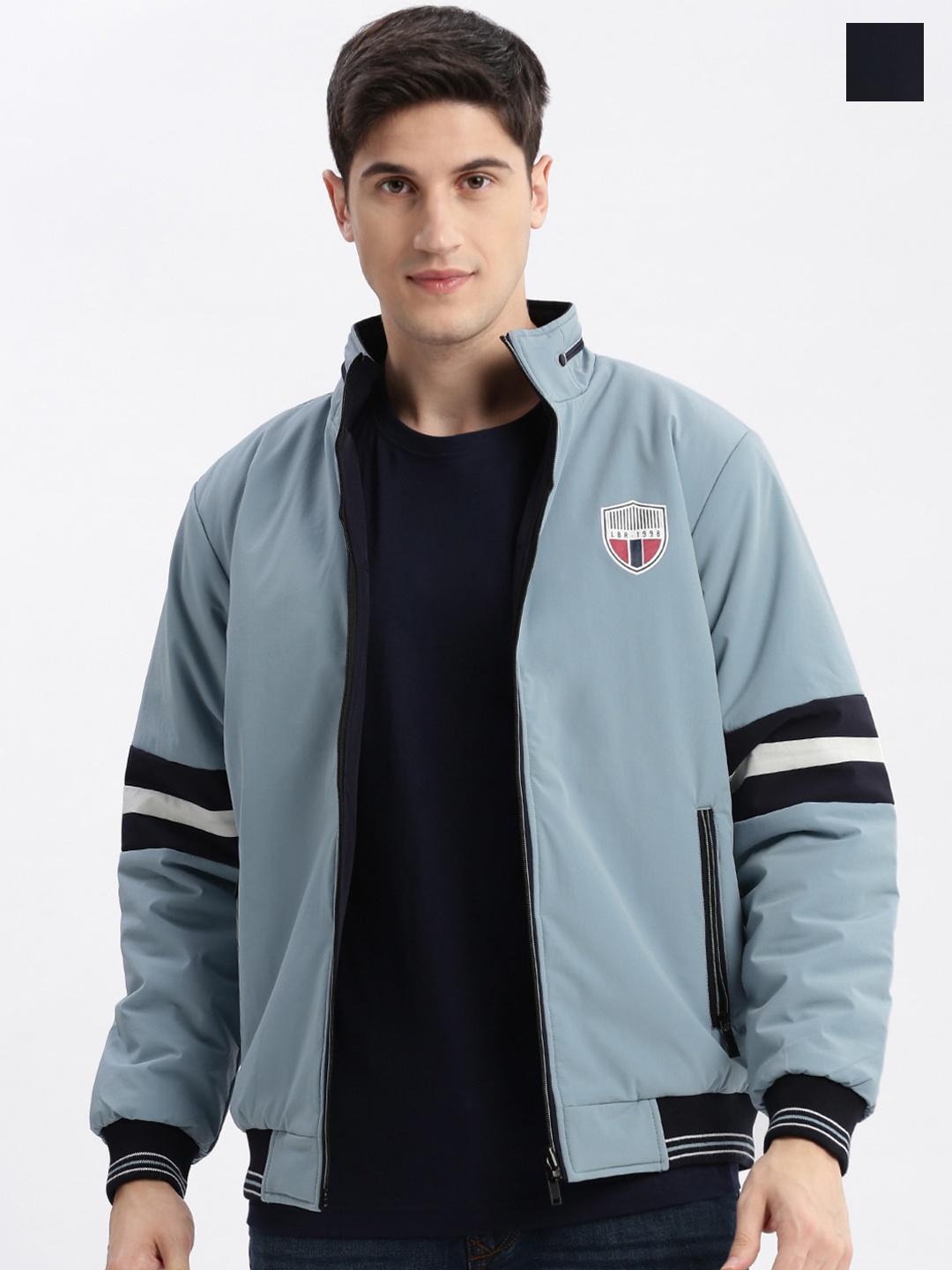 

SHOWOFF Reversible Rapid-Dry Bomber Jacket, Blue