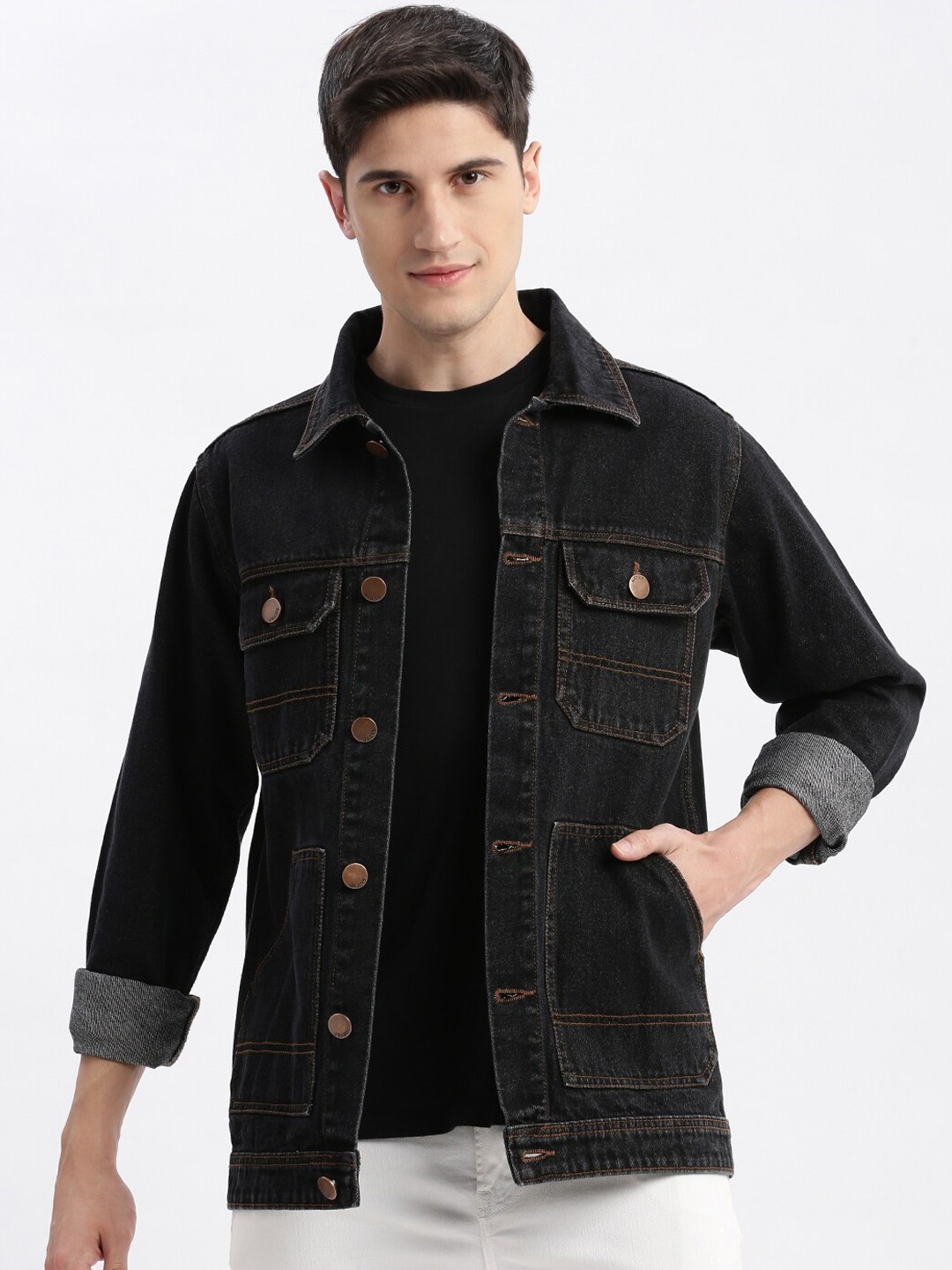 

SHOWOFF Windcheater Rapid Dry Denim Jacket, Black