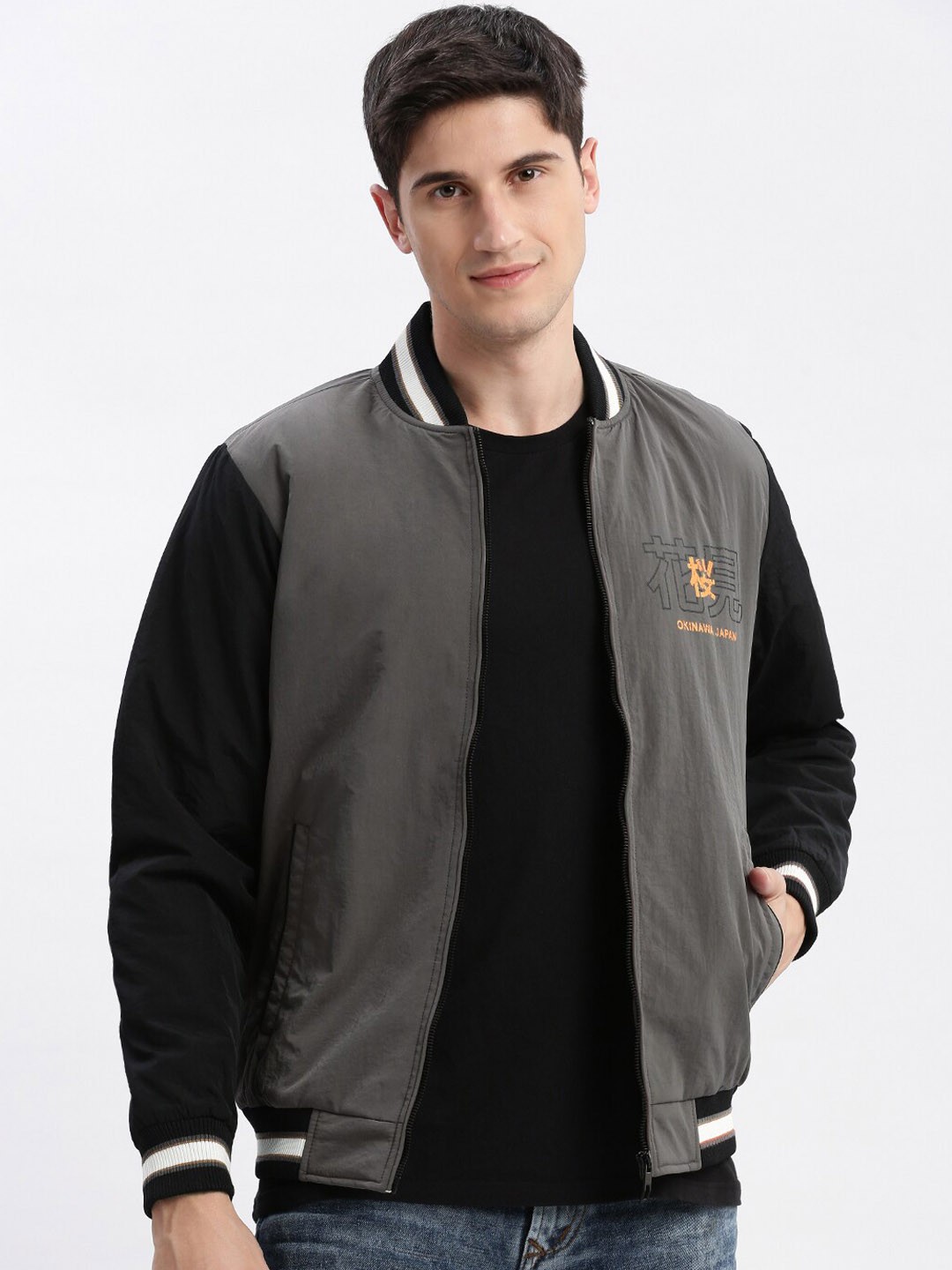 

SHOWOFF Rapid-Dry Windcheater Bomber Jacket, Grey