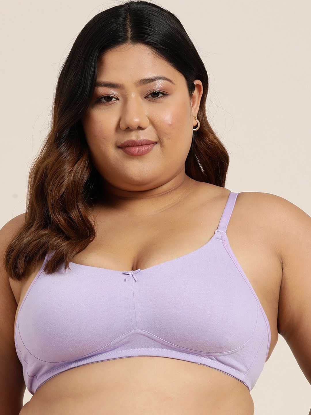 

Leading Lady Medium Coverage Non Padded T-shirt Bra With All Day Comfort, Purple