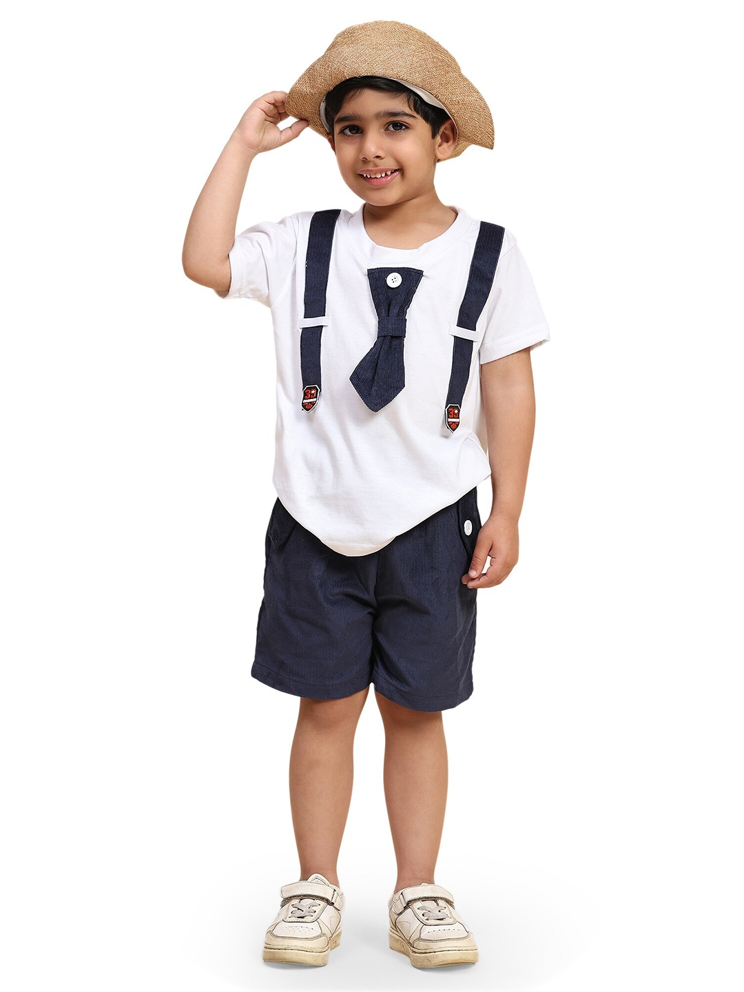 

Ameeha Boys T-shirt with Shorts, Blue