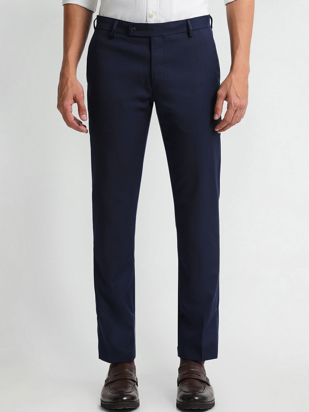 

Arrow Mid-Rise Slim Fit Formal Trouser, Blue