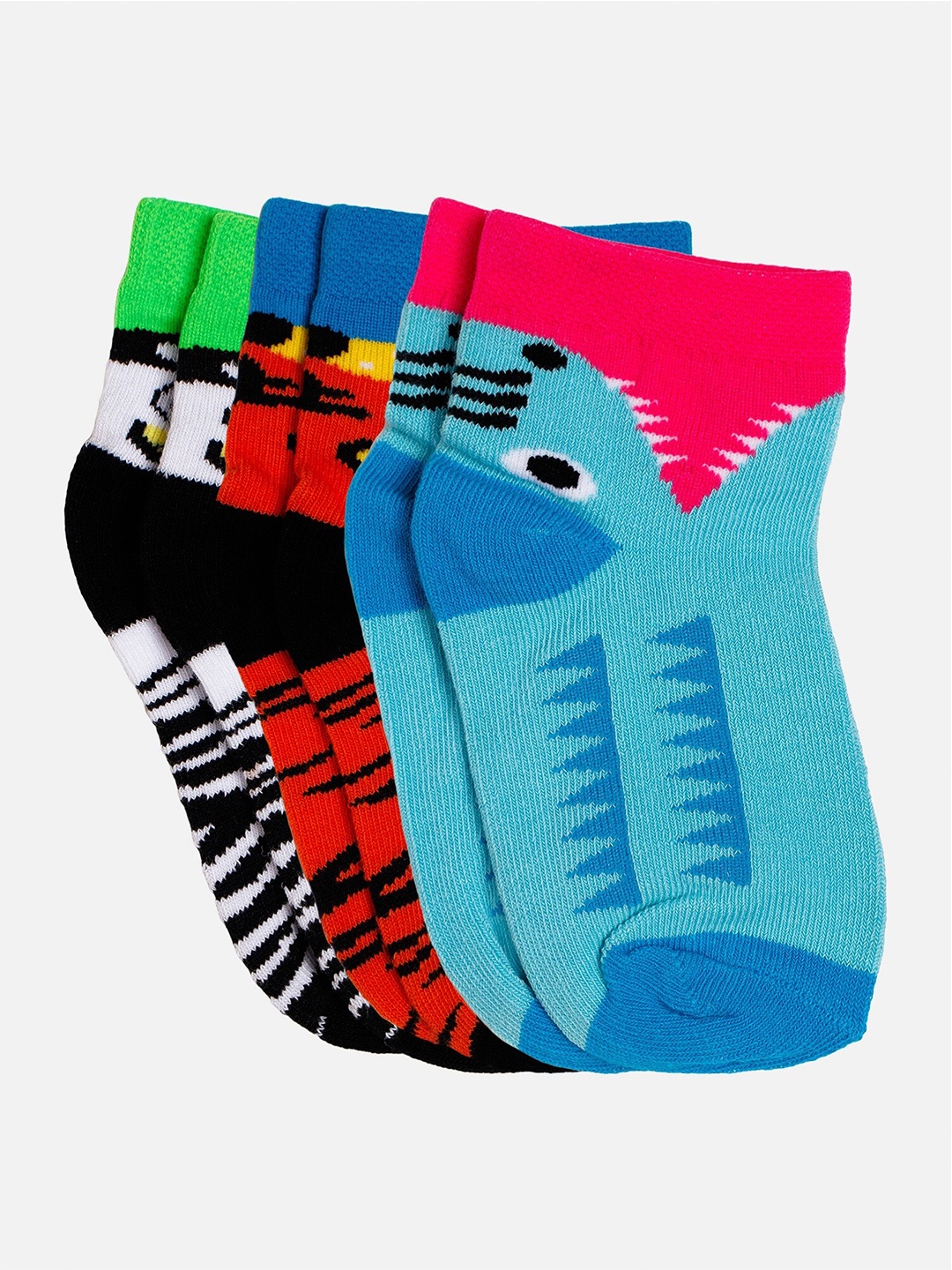 

Bodycare Girls Pack Of 3 Patterned Ankle-Length Socks, Pink