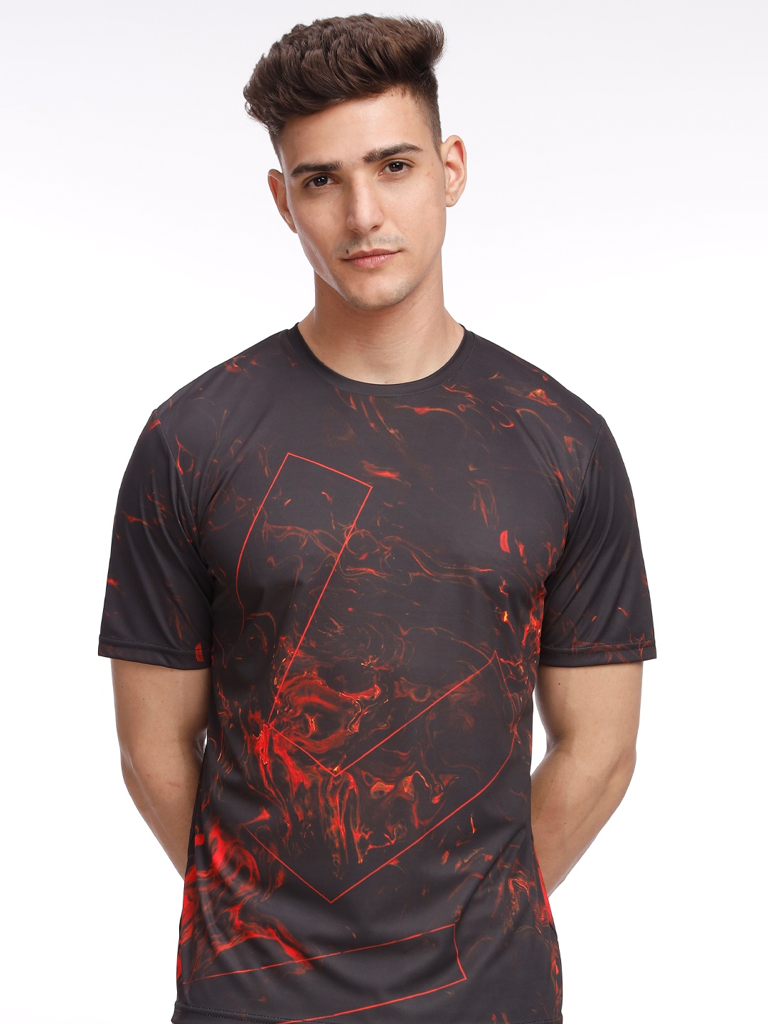 

WROGN Printed IPL SRH T-shirt, Black