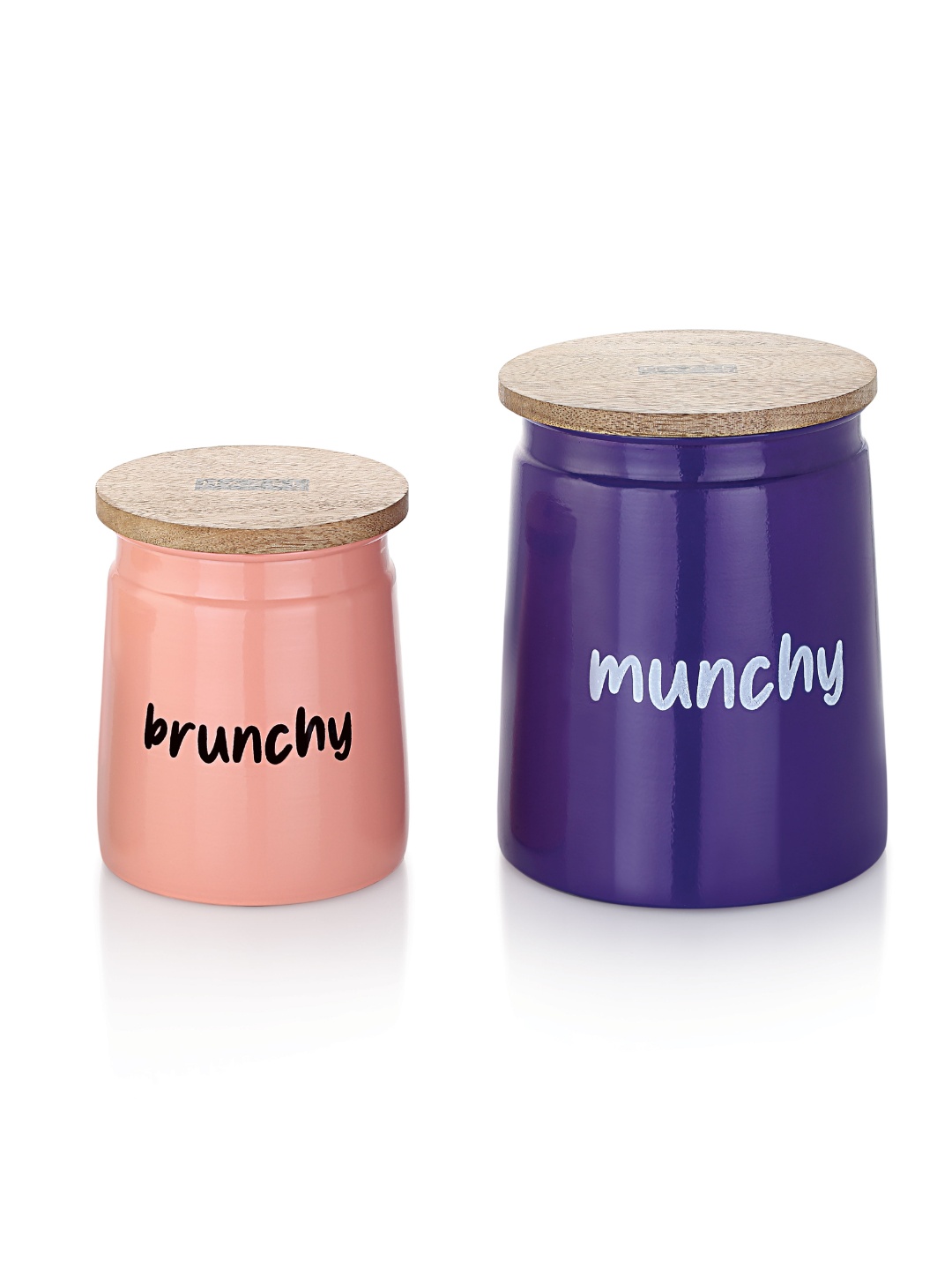 

HAZEL Blue & Peach 2 Pcs Metal Dishwasher Safe Food Containers 2.3 L + 650 ML