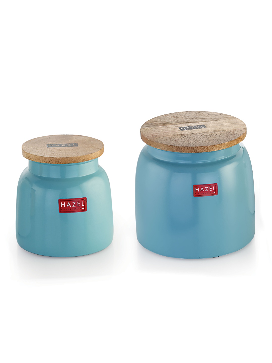 

HAZEL Blue & Cream 2 Pieces Metal Dishwasher Safe Food Containers