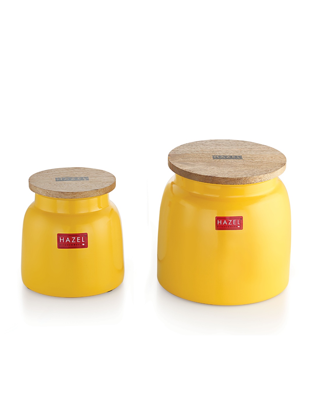 

HAZEL Yellow 2 Pieces Dishwasher Safe Air Tight Fridge Containers With Lid
