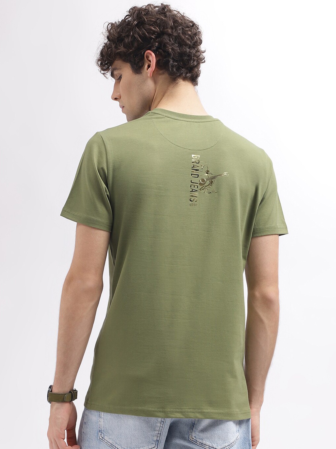 

True Religion Applique Cotton T-shirt, Green