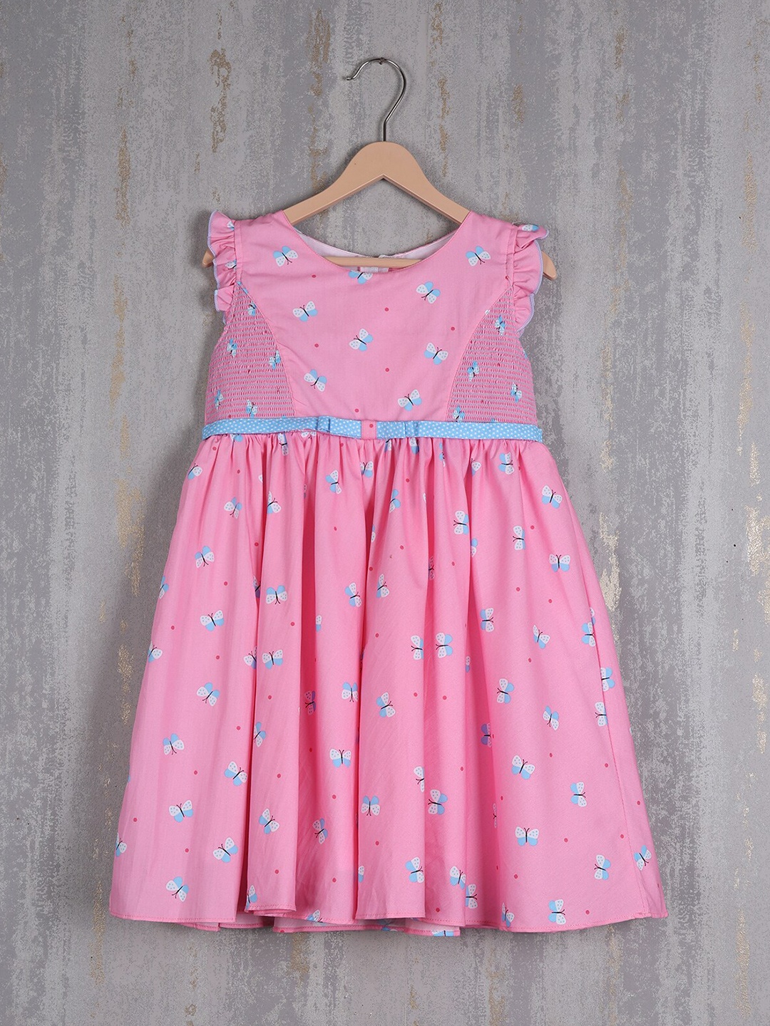 

Albion Girls Polka Dot Print Fit & Flare Dress, Pink