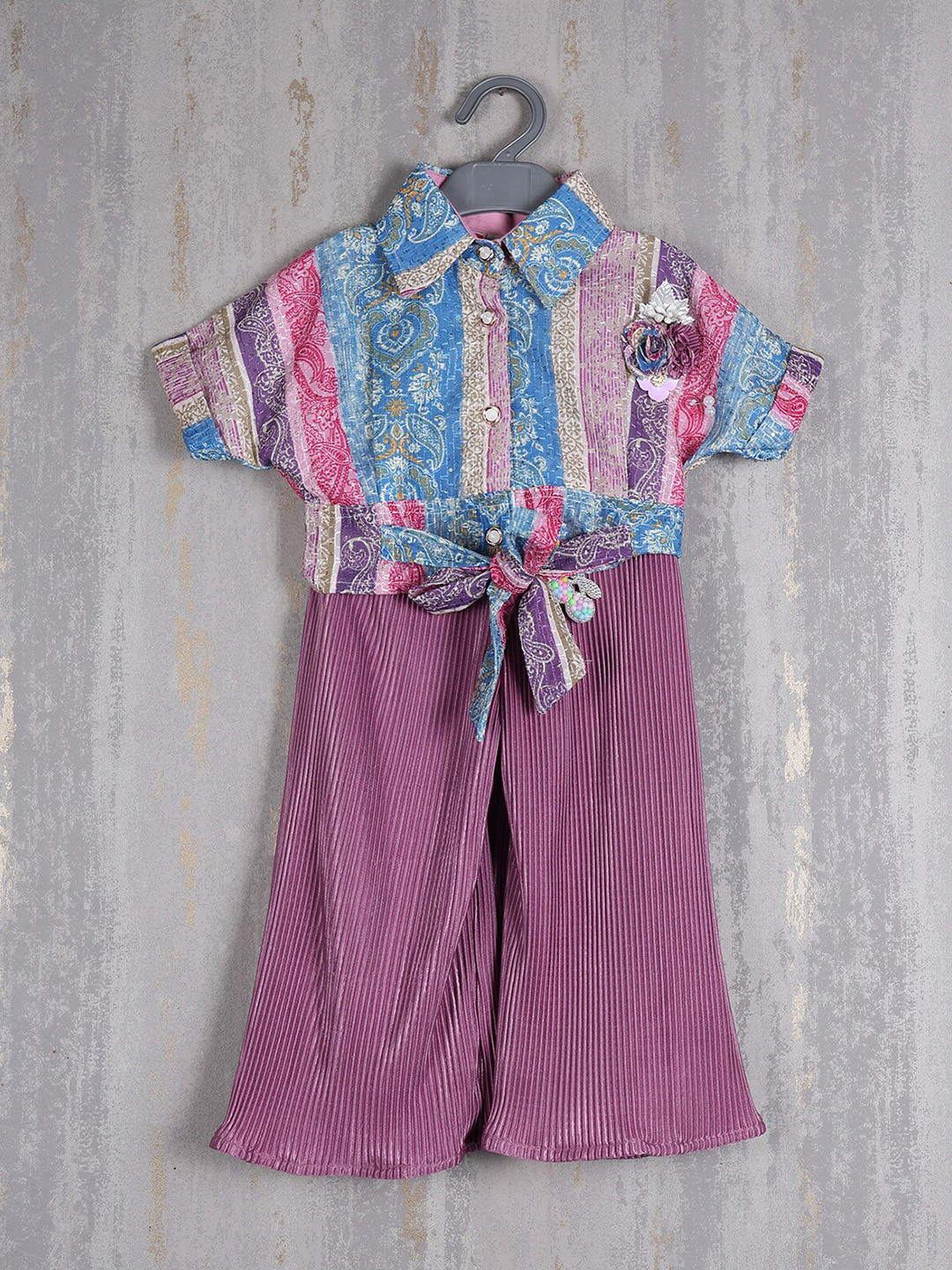 

Albion Striped Shirt Dress, Purple