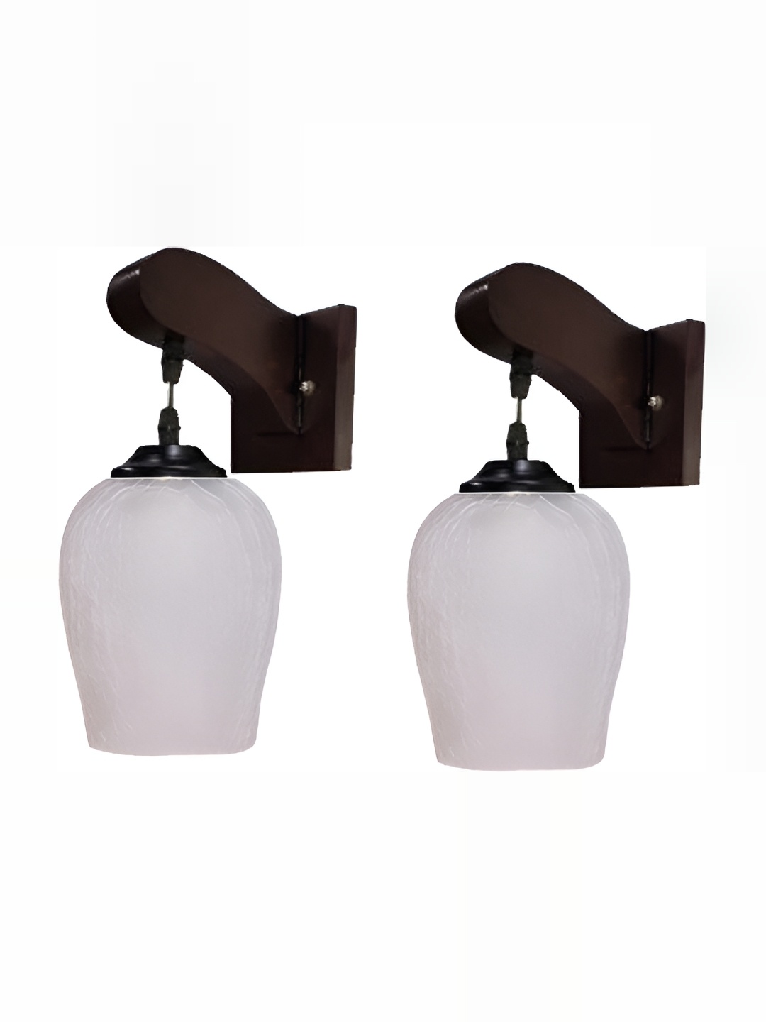

1ST TIME White Glass 2 Pieces Contemporary Frustum Shaped Wall Lamp