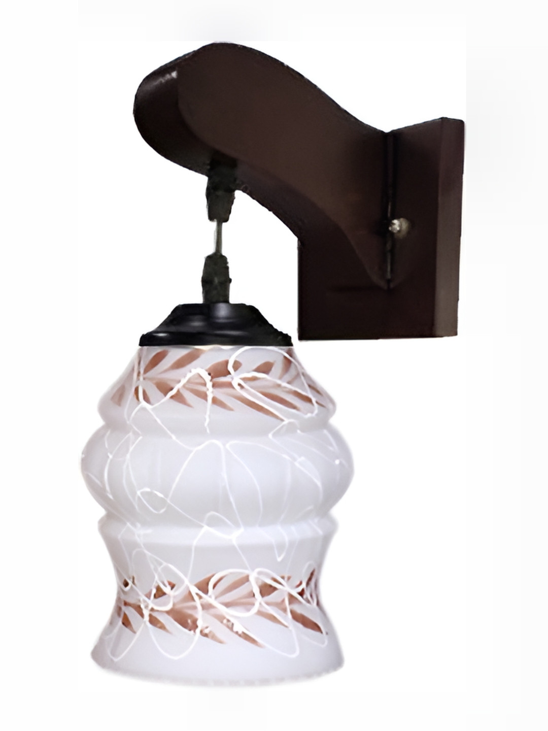 

1ST TIME White Textured Self Assembly Glass Contemporary Wall Lamp