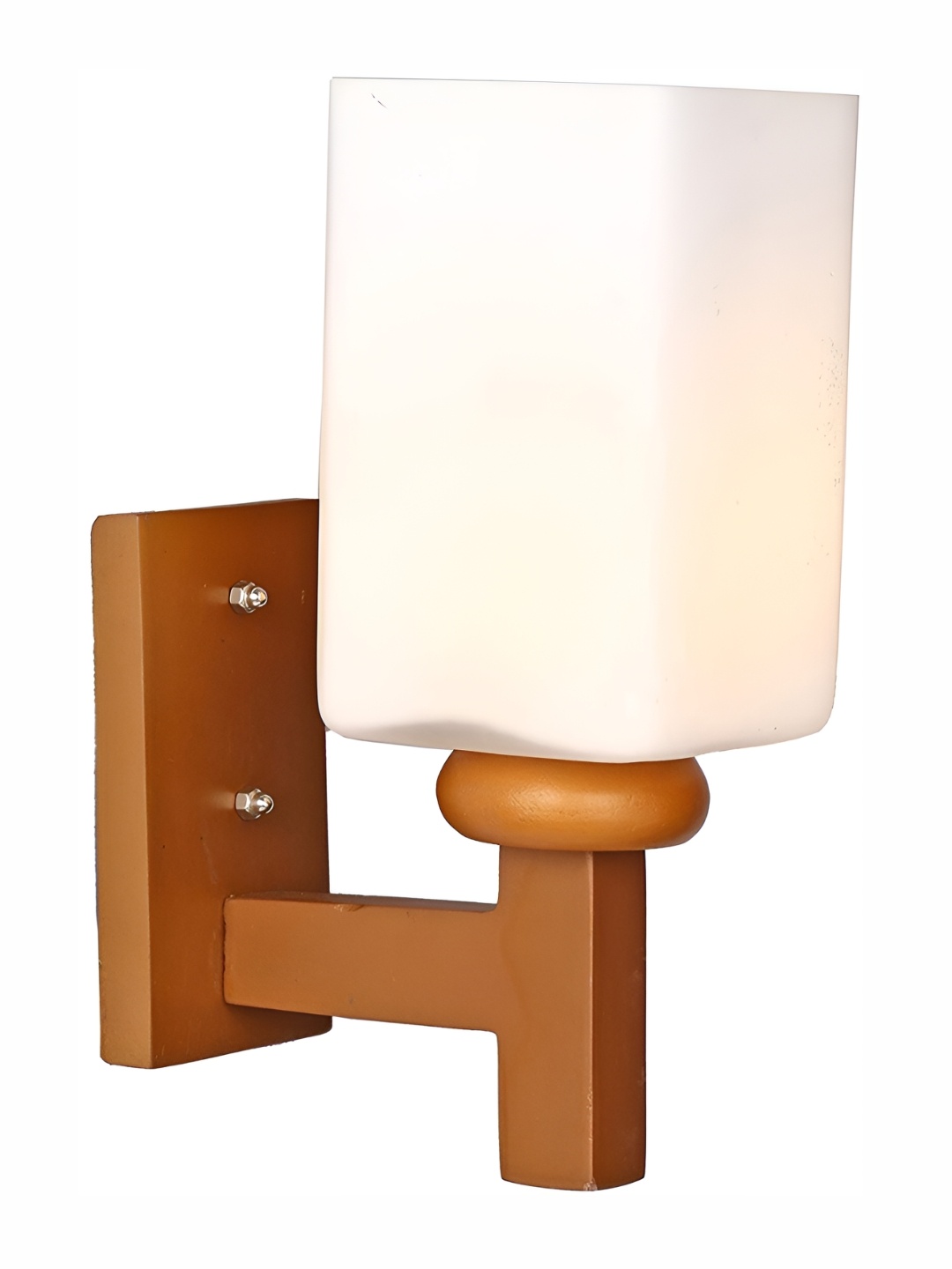 

1ST TIME White & Brown Glass Contemporary Cylinder Shaped Wall Lamp