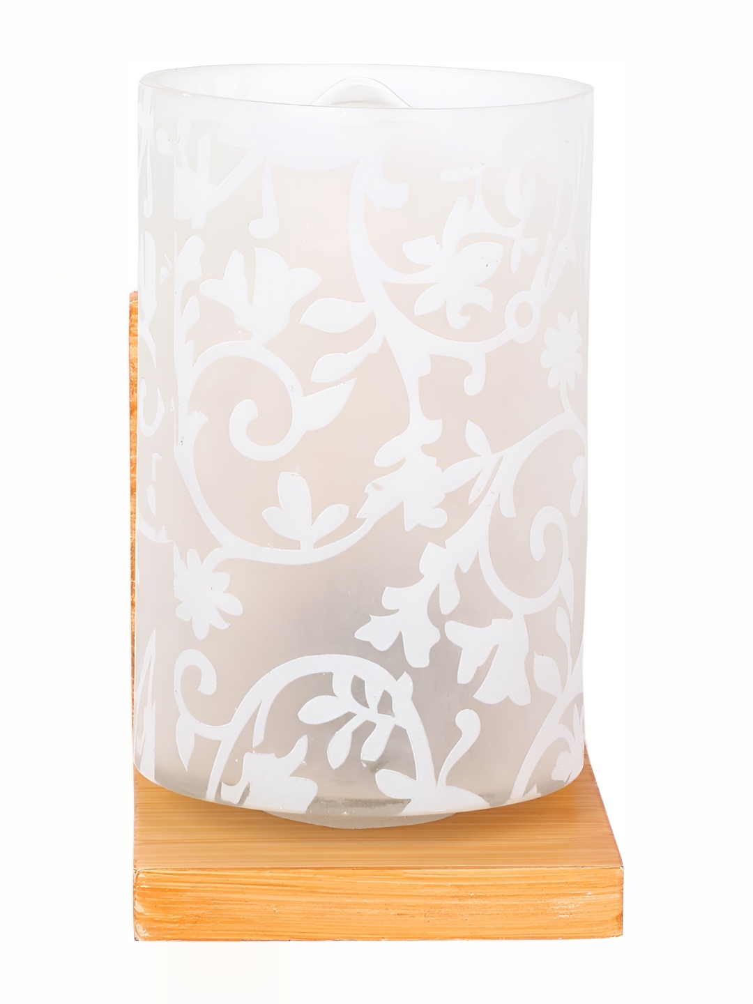 

1ST TIME White Printed Cylinder Self Assembly Glass Contemporary Wall Lamp