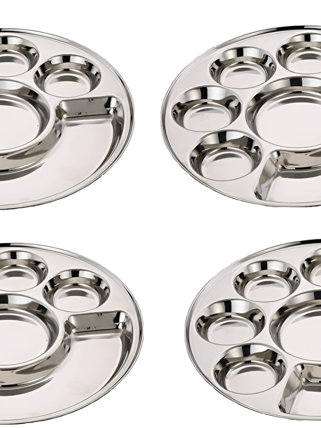 

Expresso 4 Pieces Stainless Steel Thali Plates