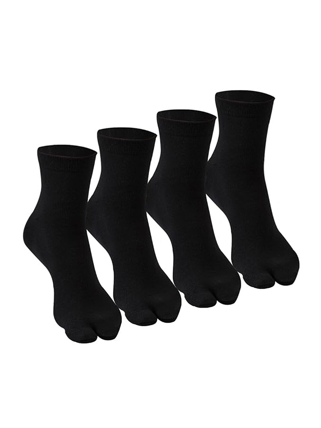 

Supersox Women Pack Of 4 Combed Cotton Ankle Length Socks, Black