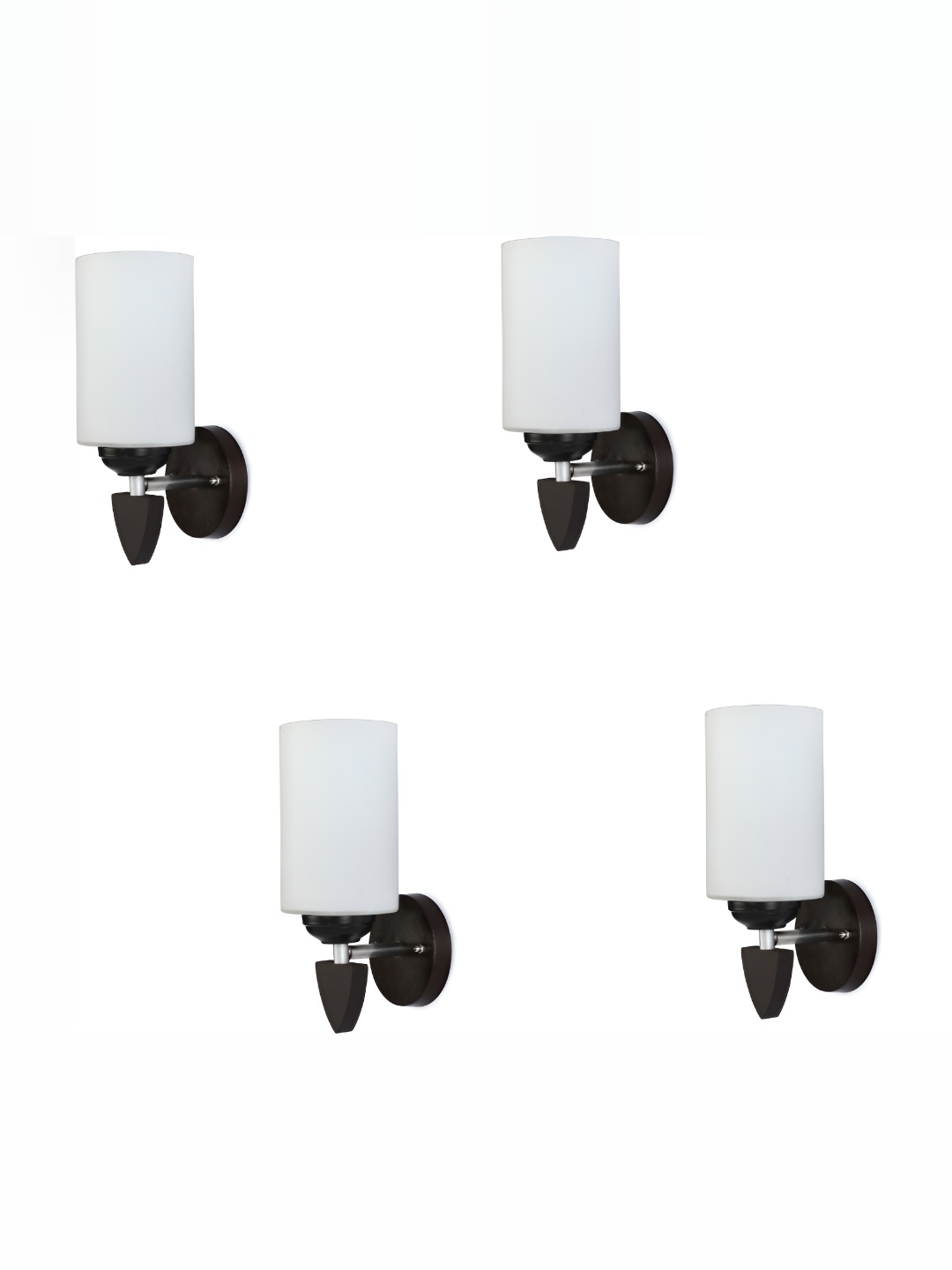 

1ST TIME White & Black 4 Pieces Glass Contemporary Wall Lamps