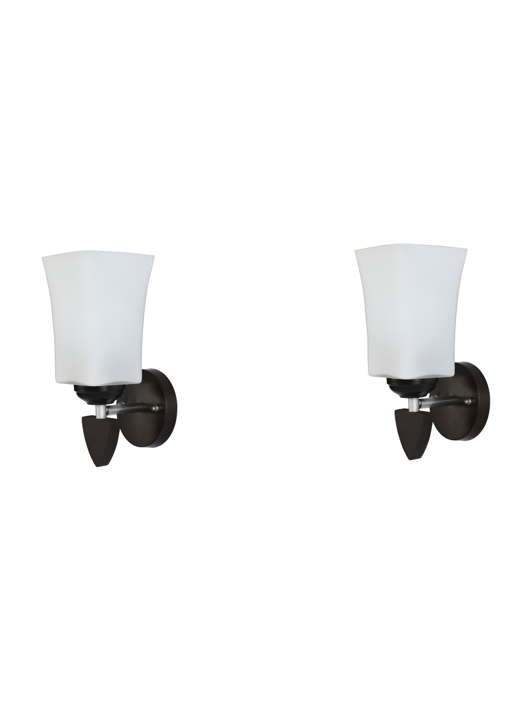 

1ST TIME White & Black 2 Pieces Glass Traditional Abstract Shaped Shaped Wall Lamp