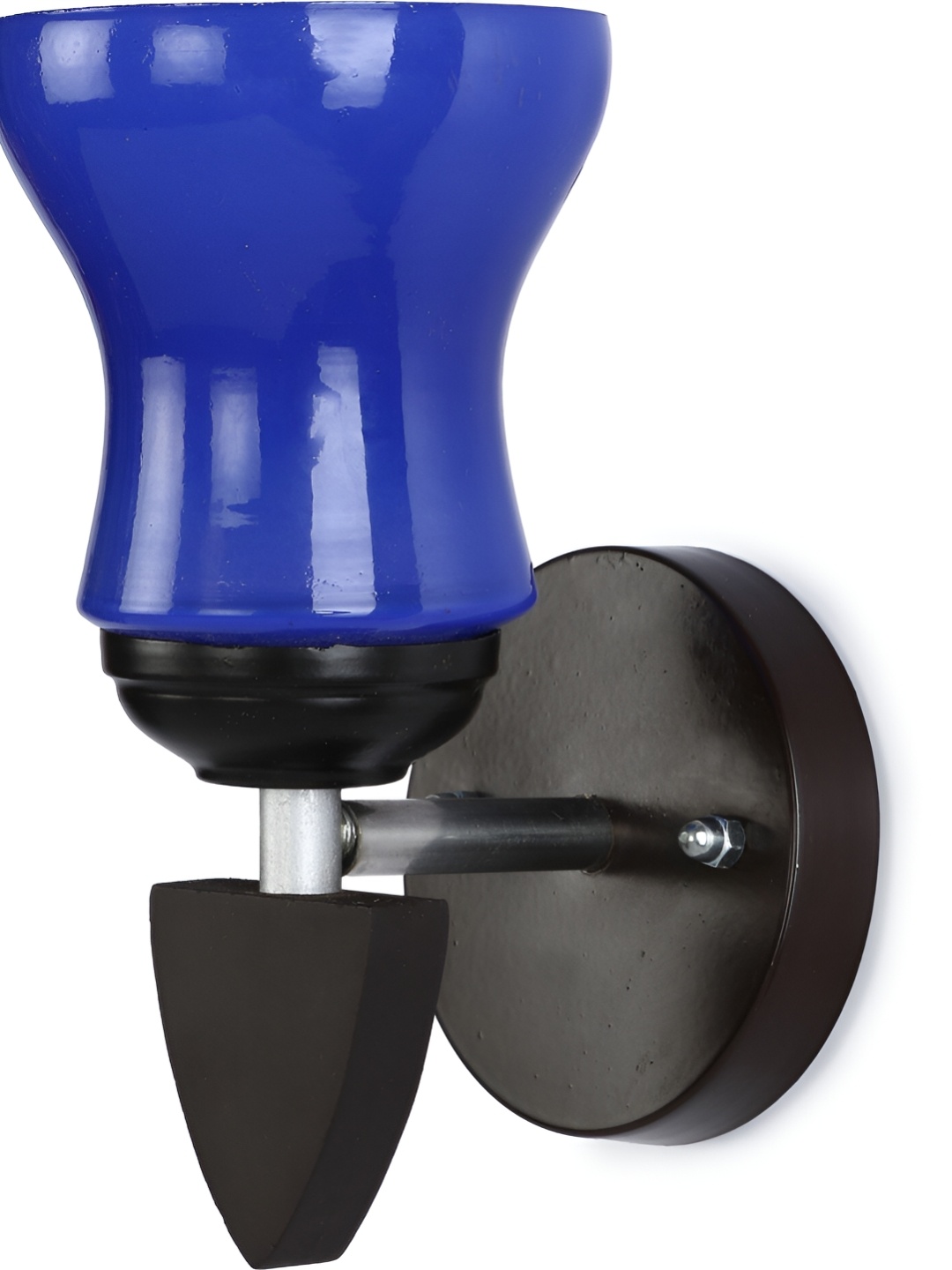 

1ST TIME Blue Textured Glass Traditional Abstract Shaped Shaped Wall Lamp