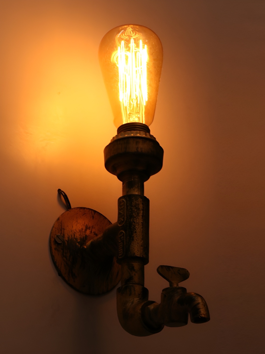 

1ST TIME White & Gold-Toned Glass Traditional Abstract Shaped Shaped Wall Lamp