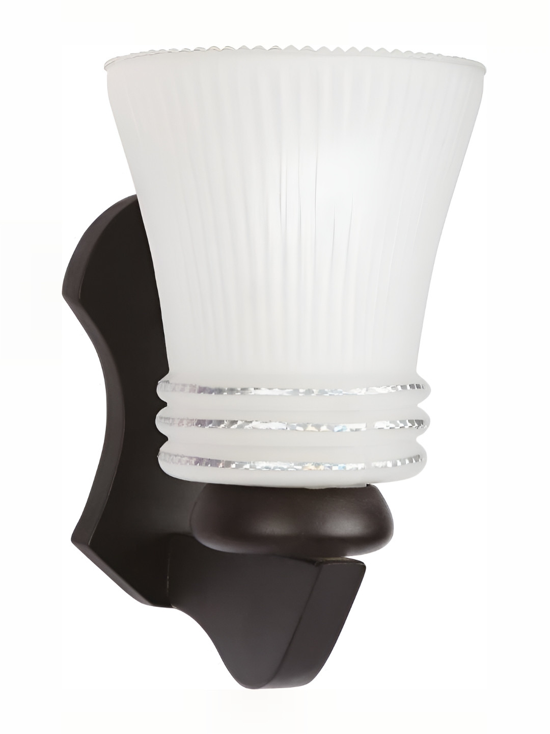 

1ST TIME White Glass Traditional Frustum Shaped Wall Lamp