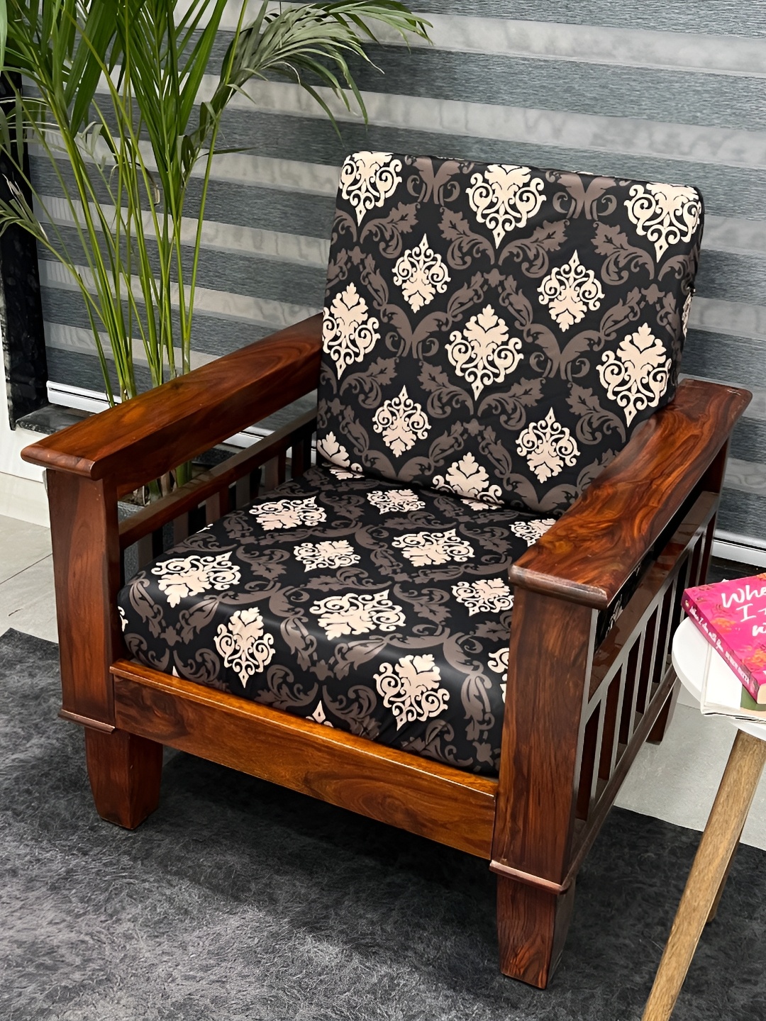

ohello Brown 6 Pieces Printed Sofa Cover
