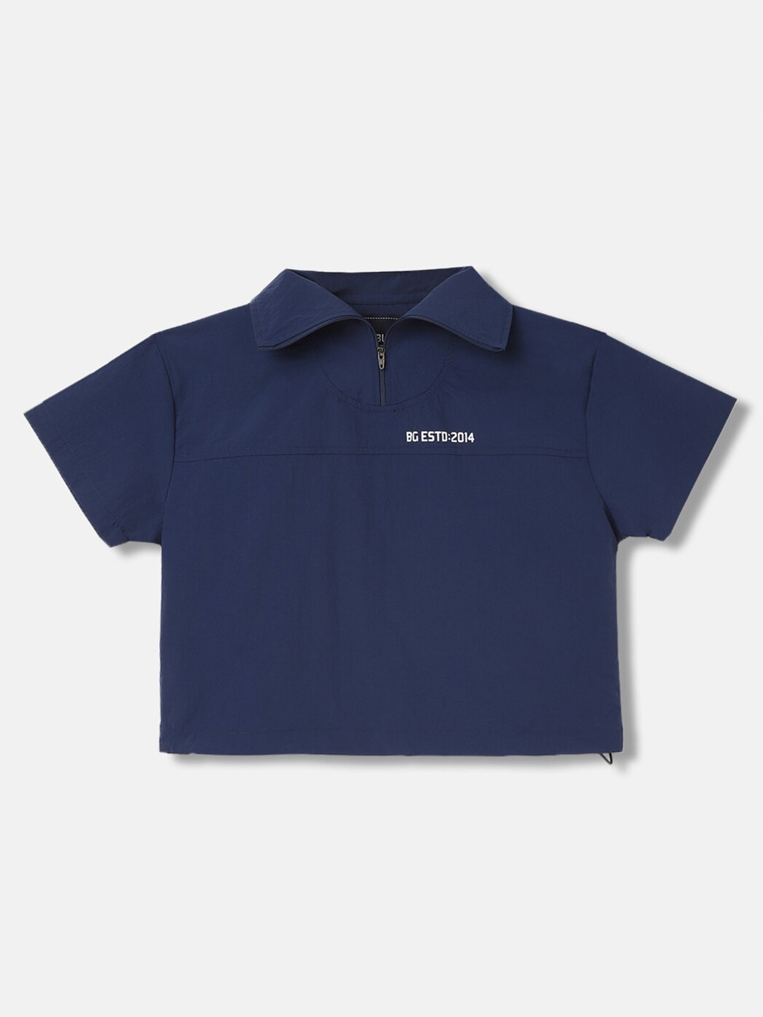 

Blue Giraffe Boys Boxy Short Sleeves Casual Shirt, Navy blue