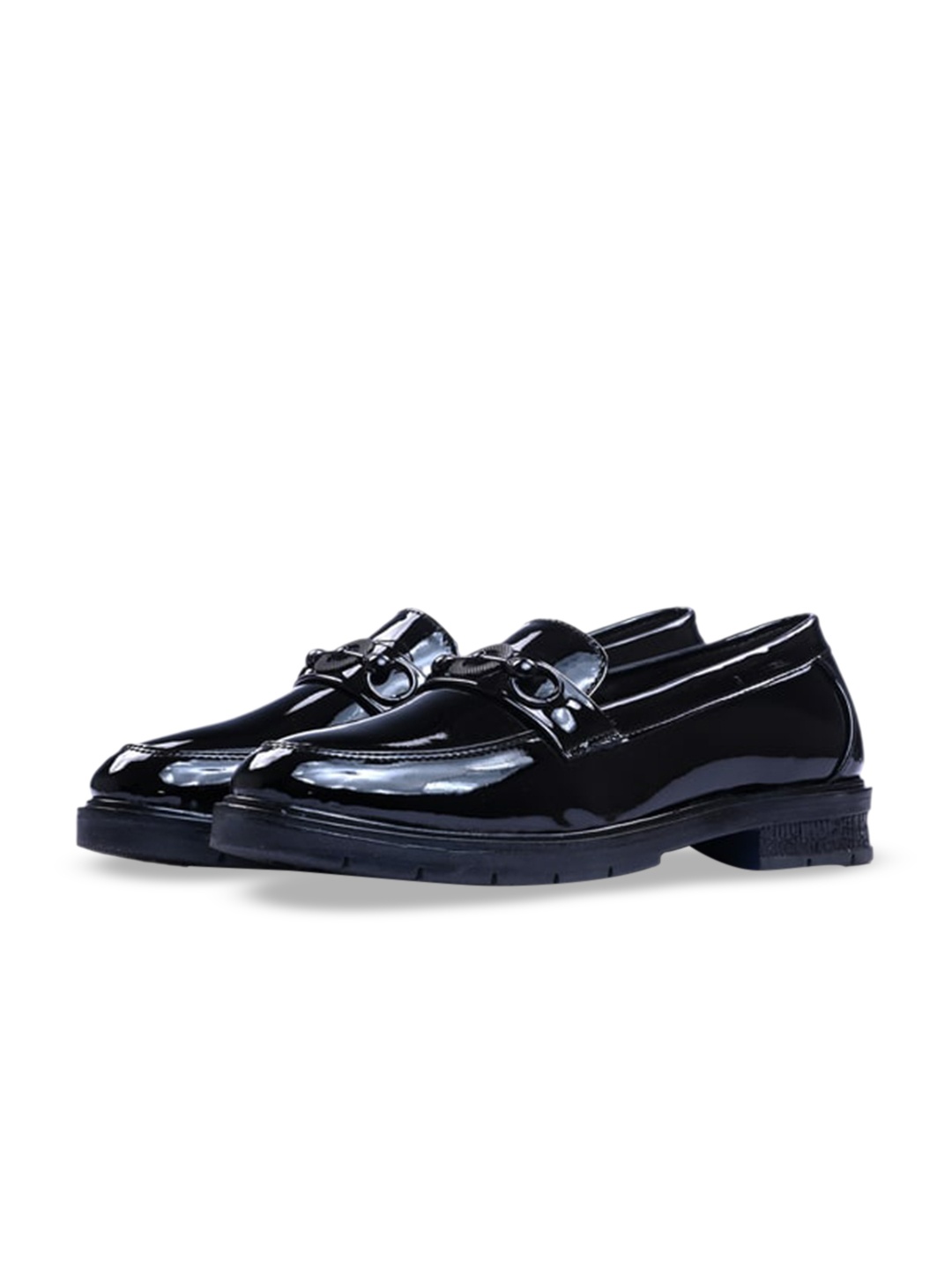 

ITALIAN ELEGANZA Men Round Toe Lightweight Loafers, Black